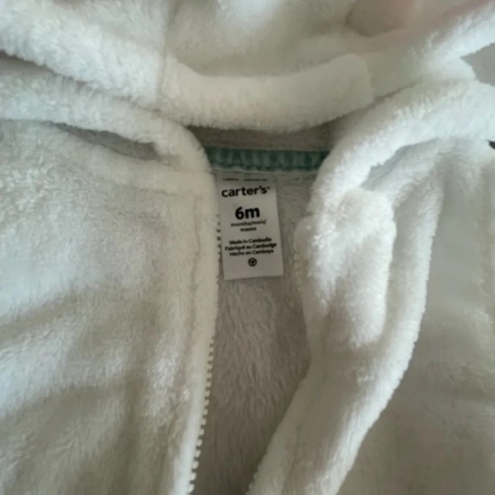 Baby Girl 6M Bunny Outfit Bundle Pink Bunny Ears Hoodie - Picture 4 of 6